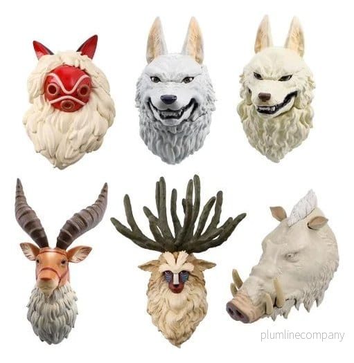 Princess Mononoke Magnete Mystery Box 3D Karaktär Assortiment (6)