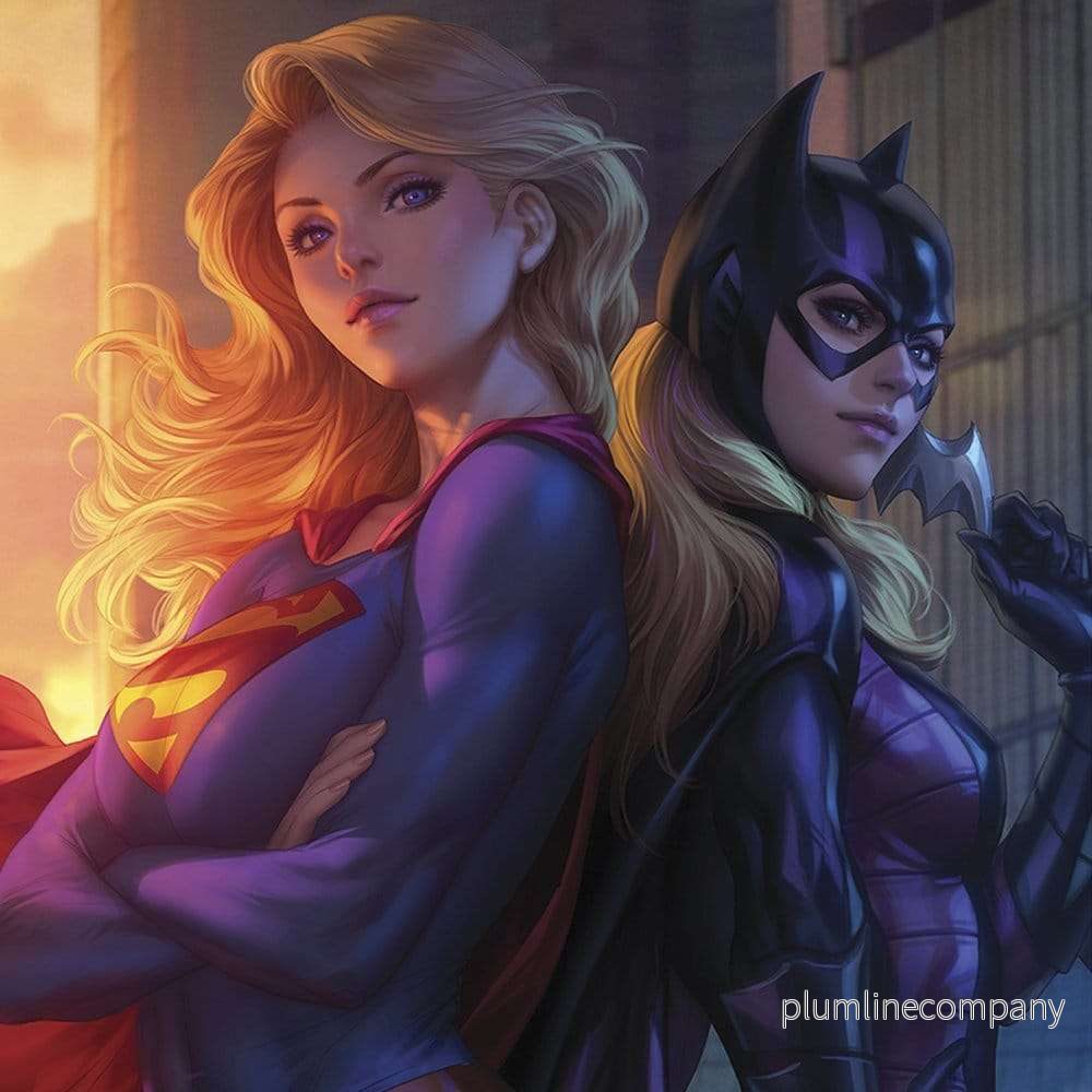 DC Comics Fine Art Print Supergirl & Batgirl 61 x 46 cm – utan ram - Bild 2