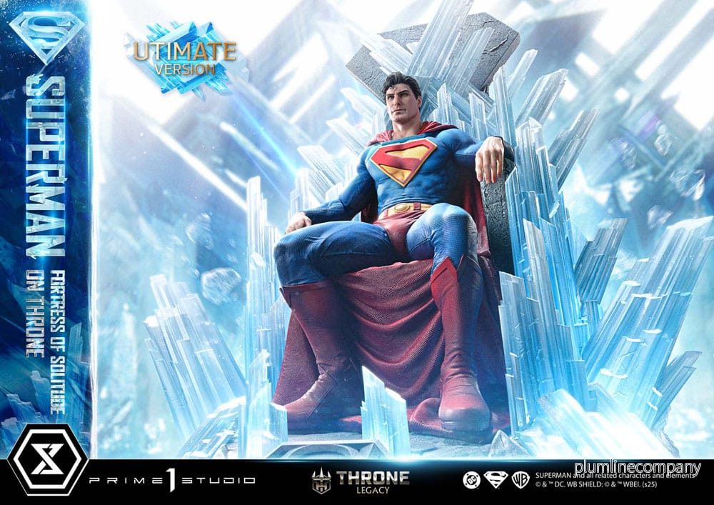 DC Comics Throne Legacy Collection Statue 1/4 Superman Fortress of Solitude on Throne (Design by Gabriele Dell'Otto) Ultimate Bonus Version - Bild 3