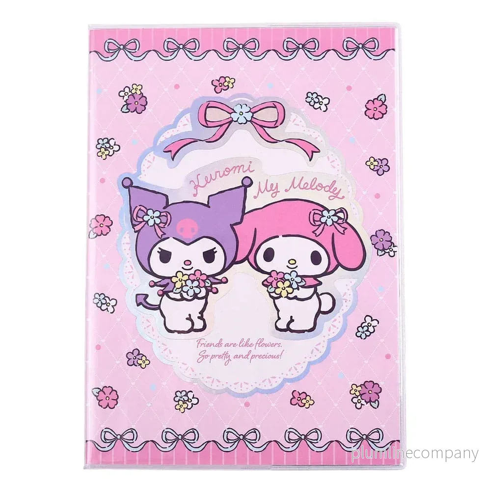 Sanrio Anteckningsblock Kuromi & My Melody Pastel Flower Holographic Checkered Sanrio Anteckningsblock Kuromi & My Melody Pastel Flower Holographic Checkered