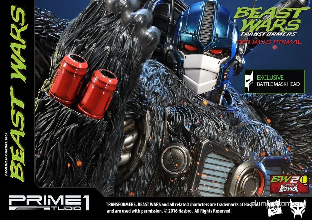 Transformers Beast Wars 1/3-statyer Optimus Primal & Optimus Primal Exclusive 63 cm Assortment (3) - Bild 3