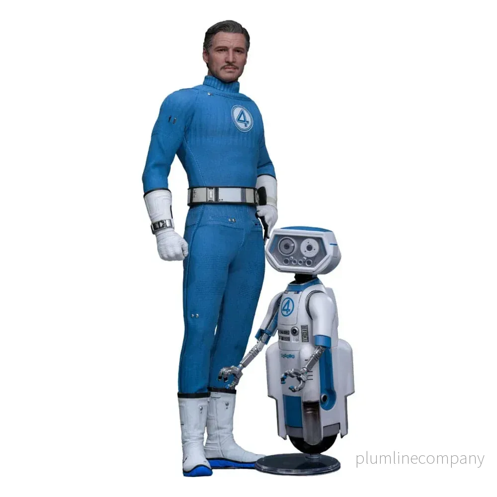 The Fantastic Four: First Steps Movie Masterpiece Action Figur 2-Pack 1/6 Mister Fantastic & H.E.R.B.I.E. 30 cm The Fantastic Four: First Steps Movie Masterpiece Action Figur 2-Pack 1/6 Mister Fantastic & H.E.R.B.I.E. 30 cm