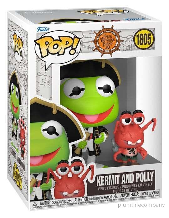 Muppet Treasure Island POP! Pop! & Buddy Vinyl Kermit & Polly 9 cm - Bild 2
