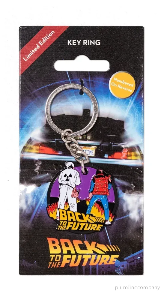 Back to the Future Metal Keychain - Marty & Doc - Bild 2