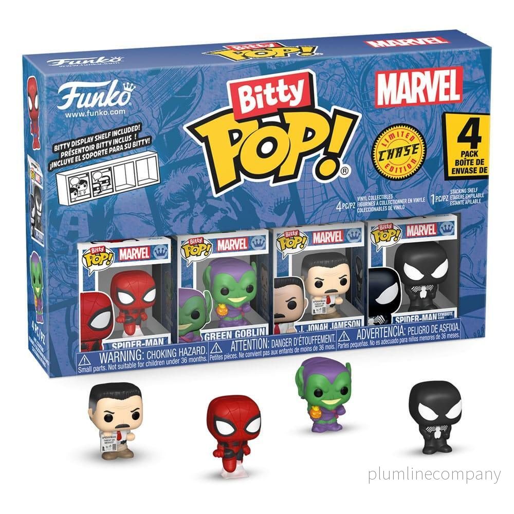Spider-Man Bitty POP! Figur 4-Pack Series 1 - Mini Samling - Bild 2