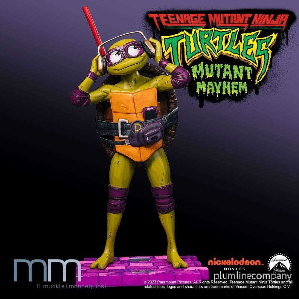 Teenage Mutant Ninja Turtles: Mutant Mayhem staty i naturlig storlek Donatello 170 cm Teenage Mutant Ninja Turtles: Mutant Mayhem staty i naturlig storlek Donatello 170 cm