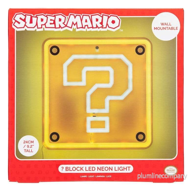 Super Mario LED Neon vägglampa Question Block 24 x 24 cm - Bild 3