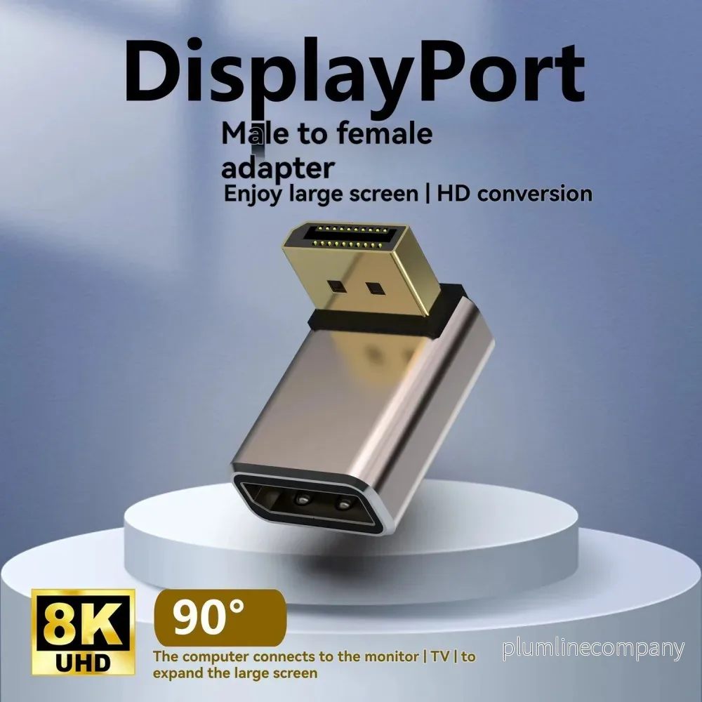 NÖRDIC Displayport-adapter hane till hona 8K60Hz 4K144/120/60Hz NÖRDIC Displayport-adapter hane till hona 8K60Hz 4K144/120/60Hz