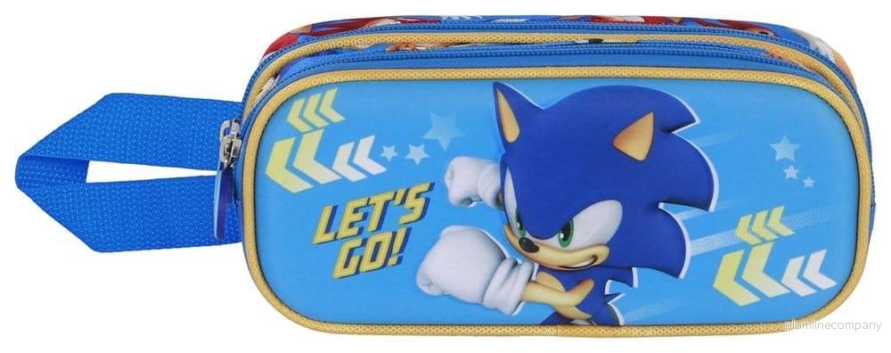 Sonic - The Hedgehog 3D Dubbel Pennfodral SEGA Go Blue - Bild 3