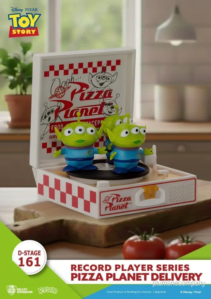 Toy Story Skivspelare Serie PVC-figur Pizza Planet Leverans 12 cm - Bild 2
