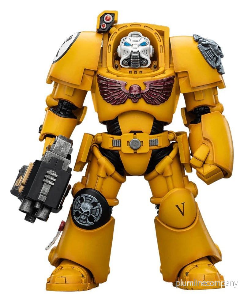 Warhammer 40,000 Action Figur Imperial Fists Terminator 2 med Power Fist och Storm Bolter 14 cm