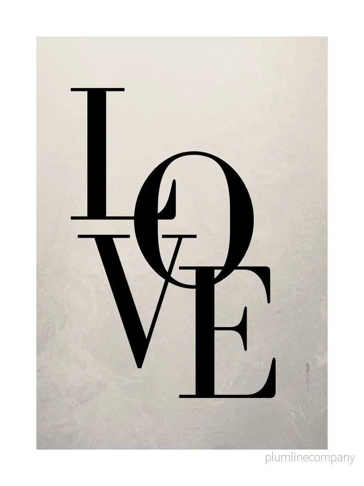 Love Typography Poster