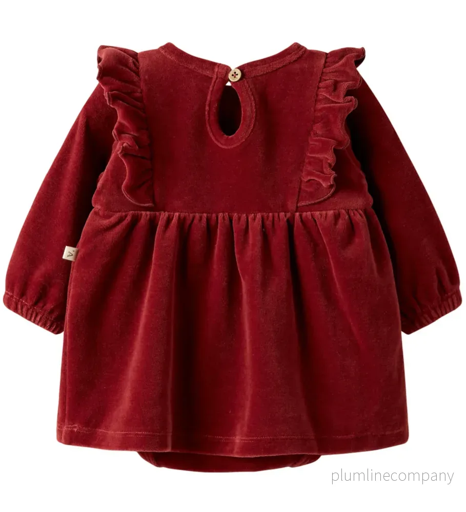 Långärmad klänning 56-86 - NBFSAGA SAG LS BODY DRESS LIL - Bild 2