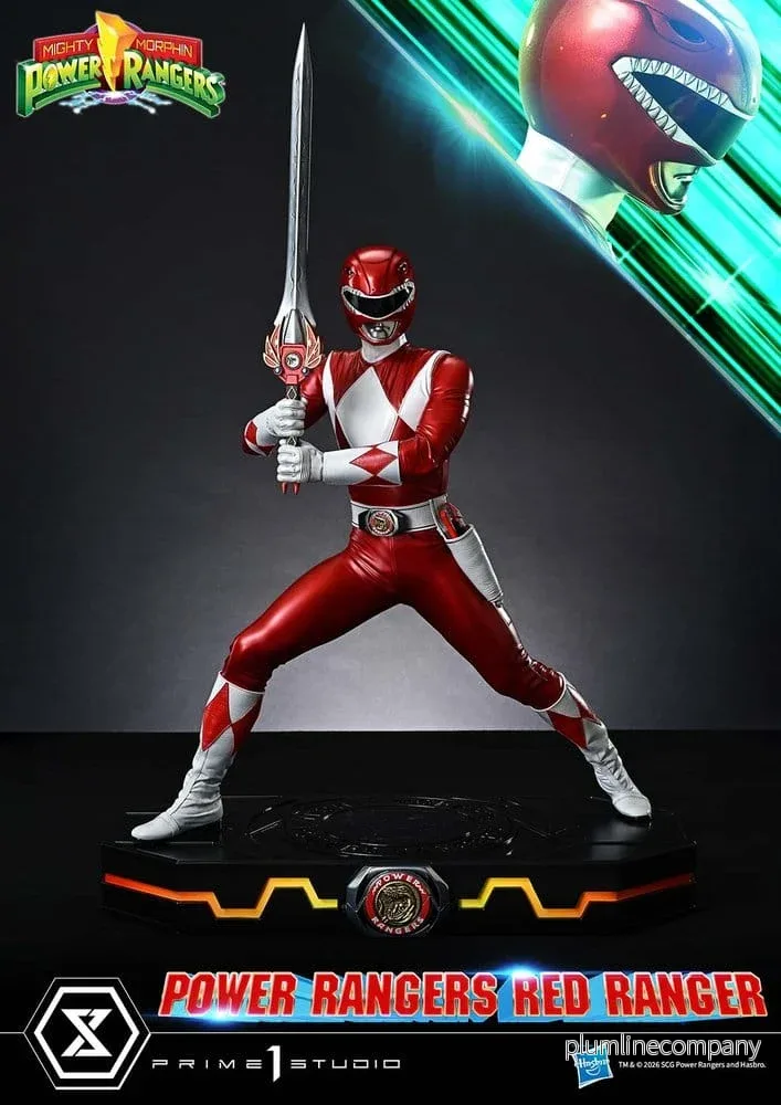 Mighty Morphin Power Rangers Premium Masterline-staty 1/4 Red Ranger 62 cm Mighty Morphin Power Rangers Premium Masterline-staty 1/4 Red Ranger 62 cm