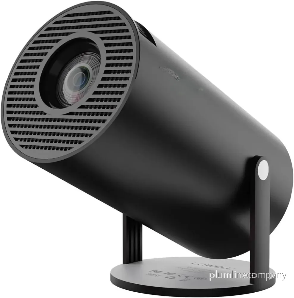 NÖRDIC Mini Portable Projector 720p HD-stöd Android 11 – WiFi 6, BT 5.0, 180° rotation, hemmabioprojektor