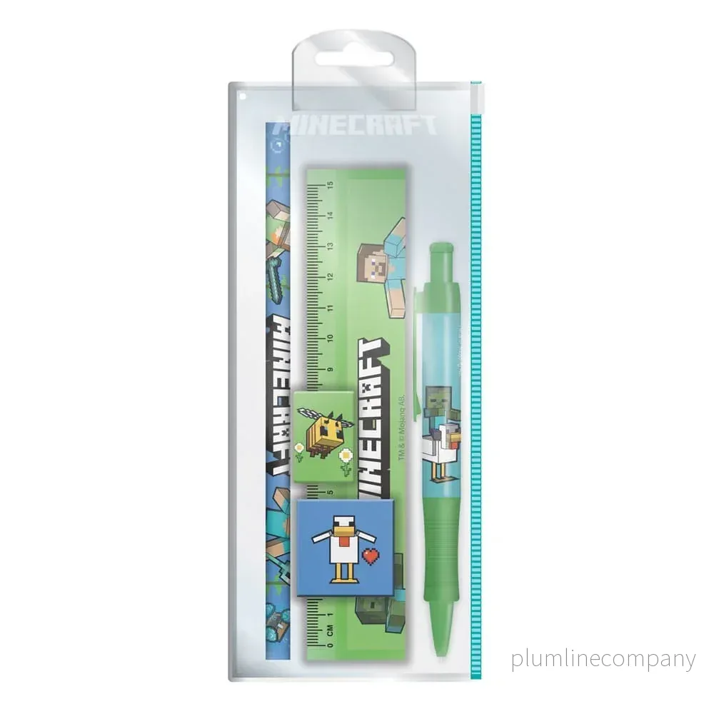 Minecraft 5-delars Kontorsset - Roligt och Praktiskt för Unga Fans - Bild 3