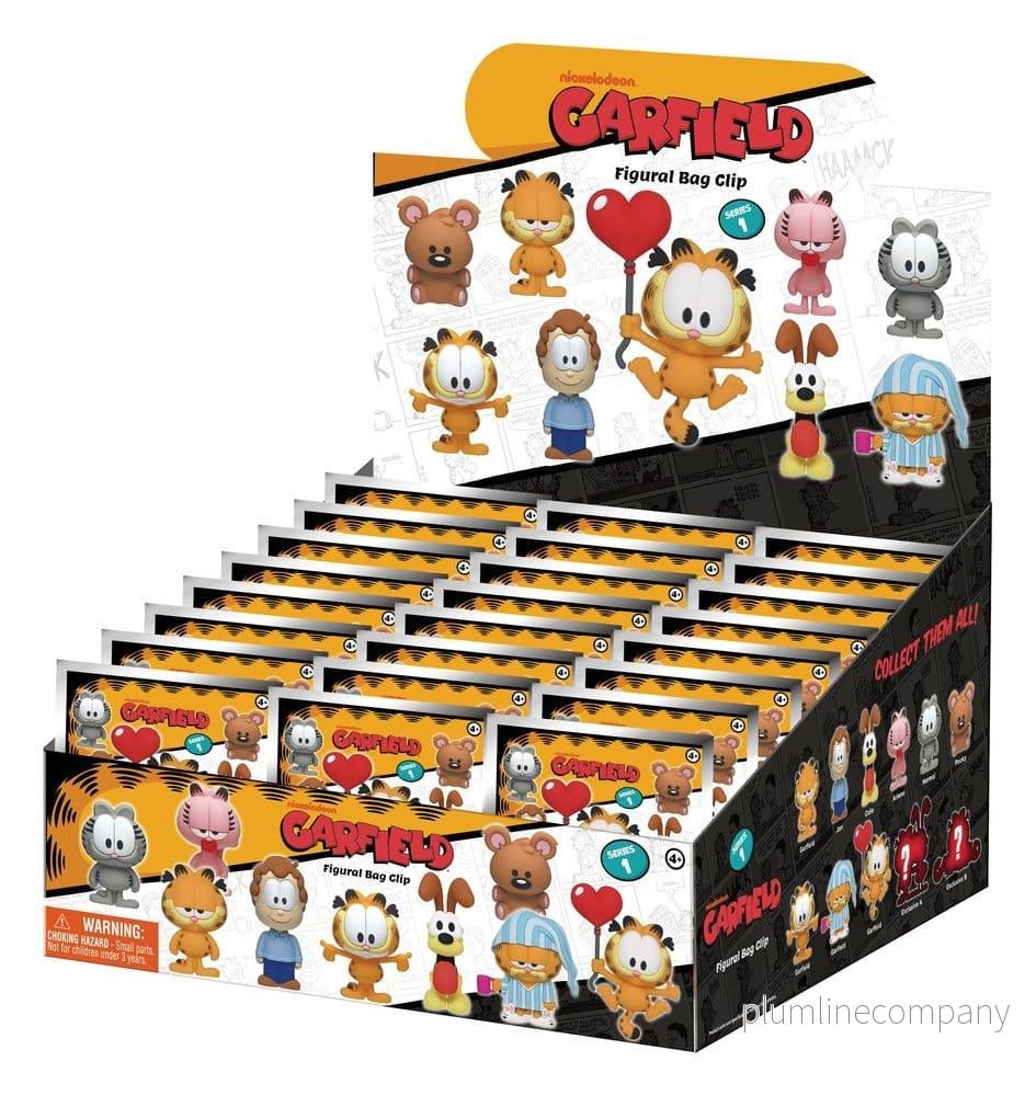 Garfield 3D Foam Bag Clips Serie 1 Display (24) Garfield 3D Foam Bag Clips Serie 1 Display (24)
