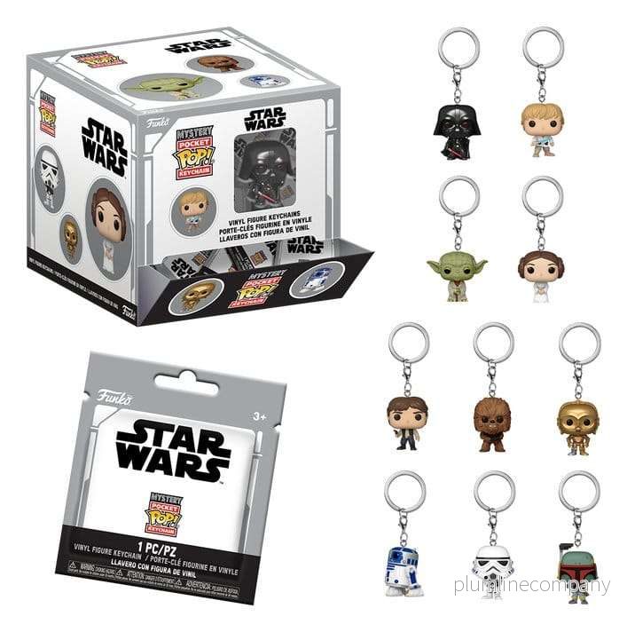 Star Wars POP! Vinyl-nyckelringar 4 cm display med 12 st