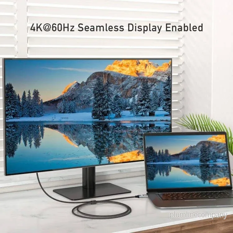 NÖRDIC 20cm Displayport till HDMI 4K60Hz Dynamic HDR 18Gbps - Bild 3