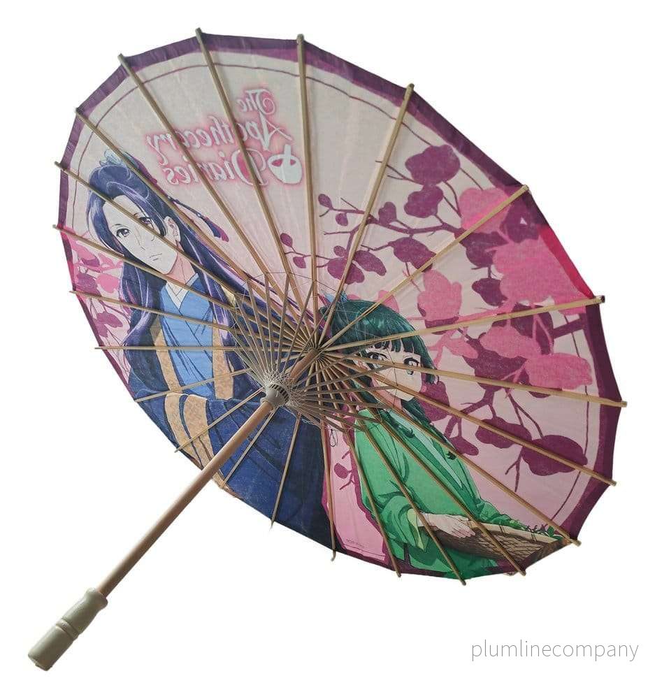 The Apothecary Diaries japanskt pappersparasoll Maomao & Jinshi