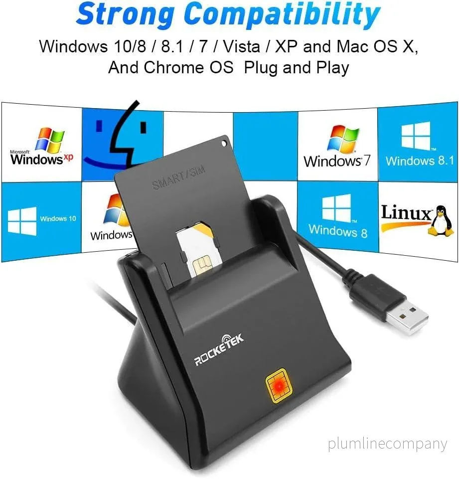 NÖRDIC USB-A Smart- och SIMkortläsare ISO7816 IDkort EMV Creditkort - Bild 3