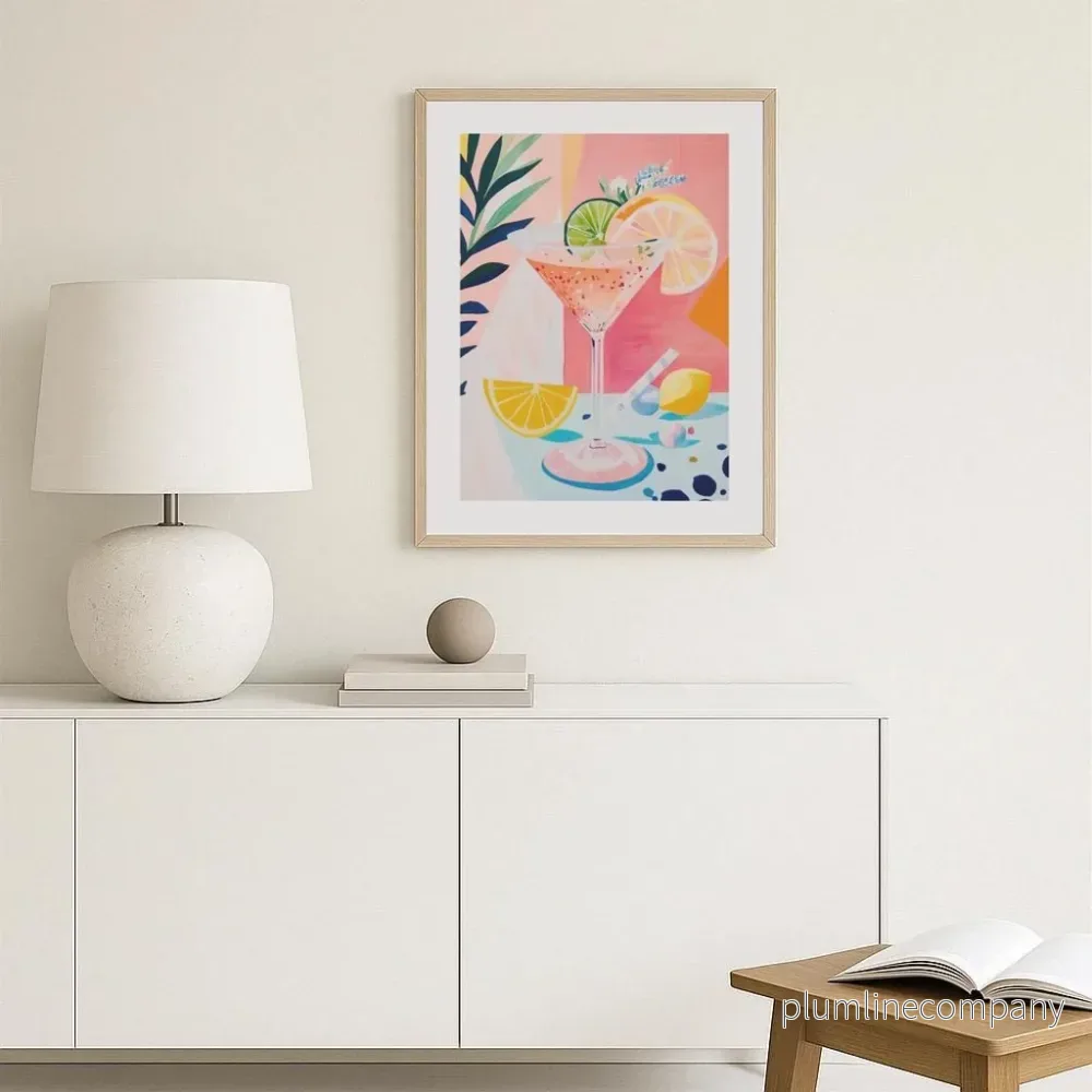 Folk Art Martini Poster - Bild 2