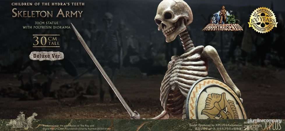 Jason and the Argonauts Gigantic Soft Vinyl-statyn Ray Harryhausens Skeleton Army (Children of the Hydra's Teeth) Deluxe Ver. 32 cm - Bild 2