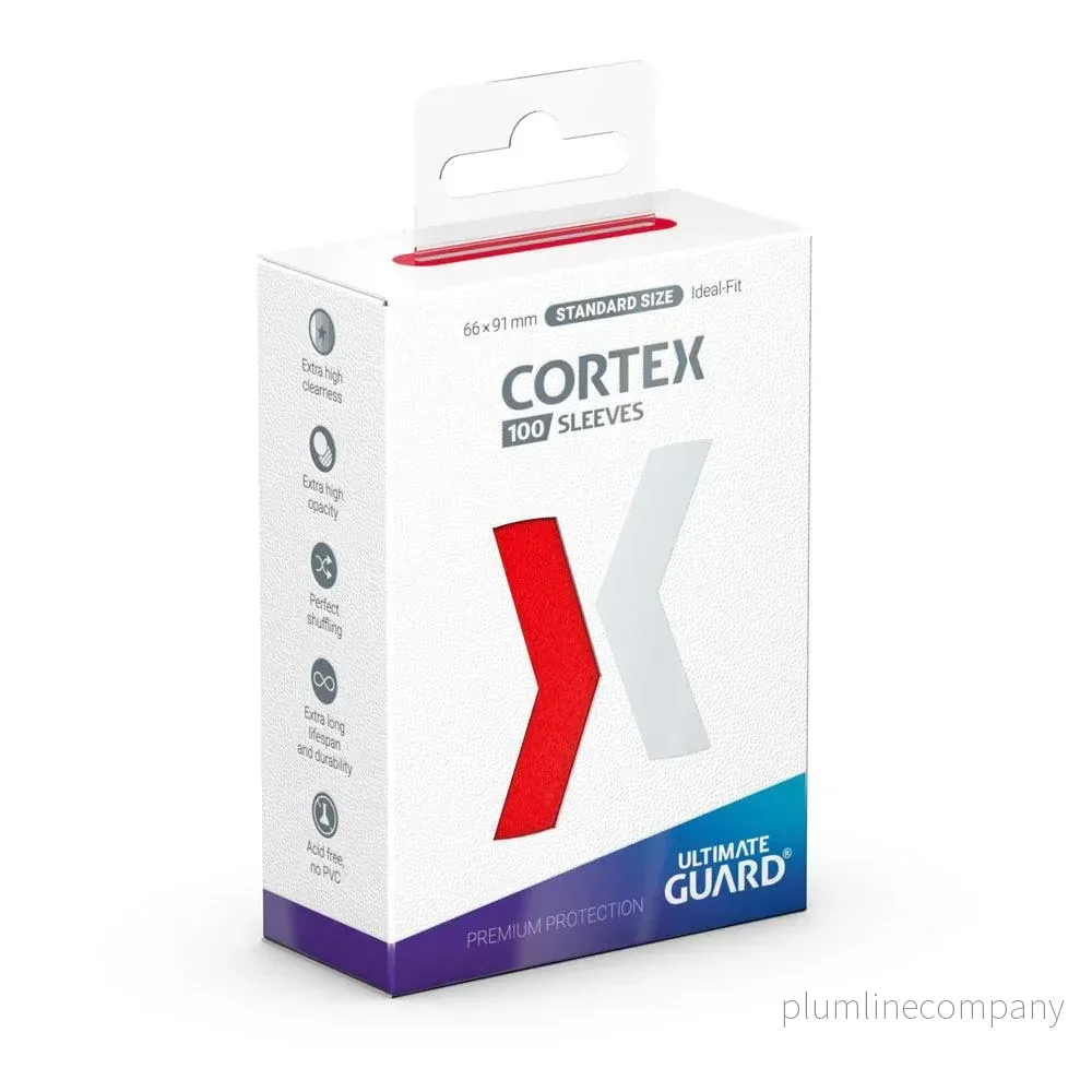Ultimate Guard CORTEX Ärmskydd Standardstorlek (100) – Röd