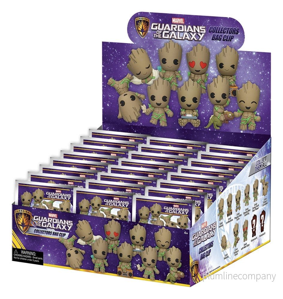 Marvel Groot 3D PVC-påsklämma Serie 1 Blindpåse Display (24) Marvel Groot 3D PVC-påsklämma Serie 1 Blindpåse Display (24)