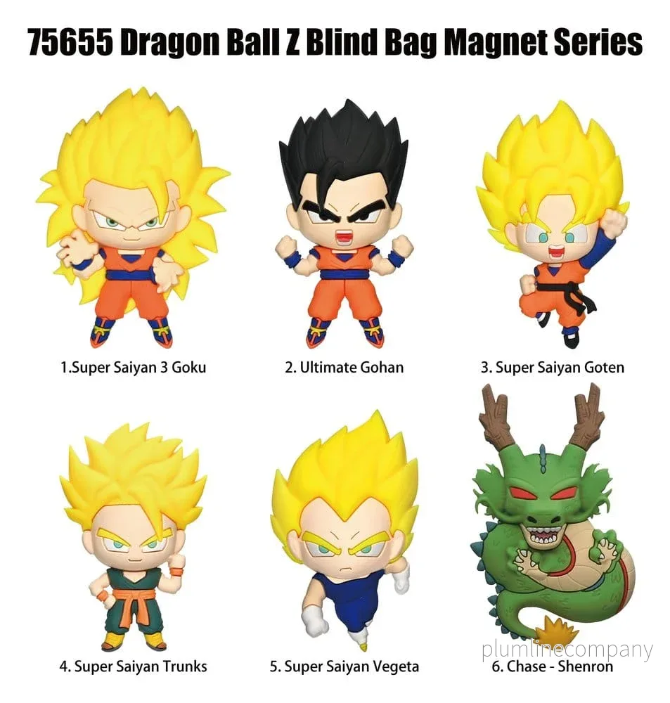 Dragonball Z 3D-skummagneter Serie 1, blindpåse display (12 stycken) - Bild 3