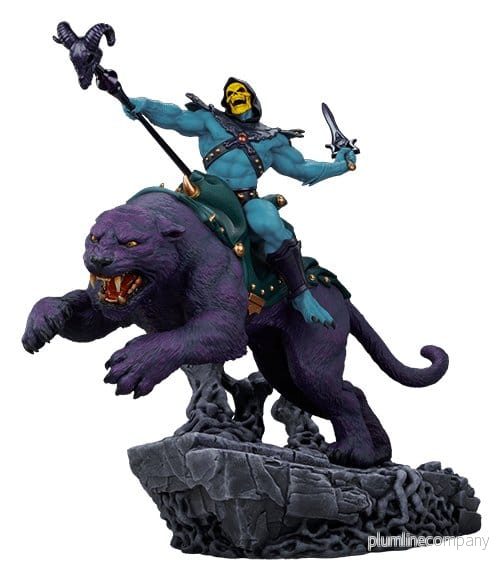 Masters of the Universe 1/4 Figur Skeletor & Panthor 81 cm Masters of the Universe 1/4 Figur Skeletor & Panthor 81 cm