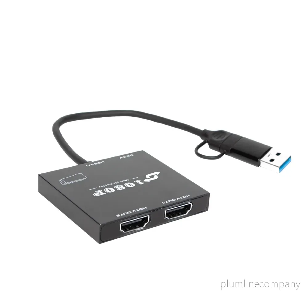 NÖRDIC USB-A och C till Dual HDMI 1080P60Hz NÖRDIC USB-A och C till Dual HDMI 1080P60Hz