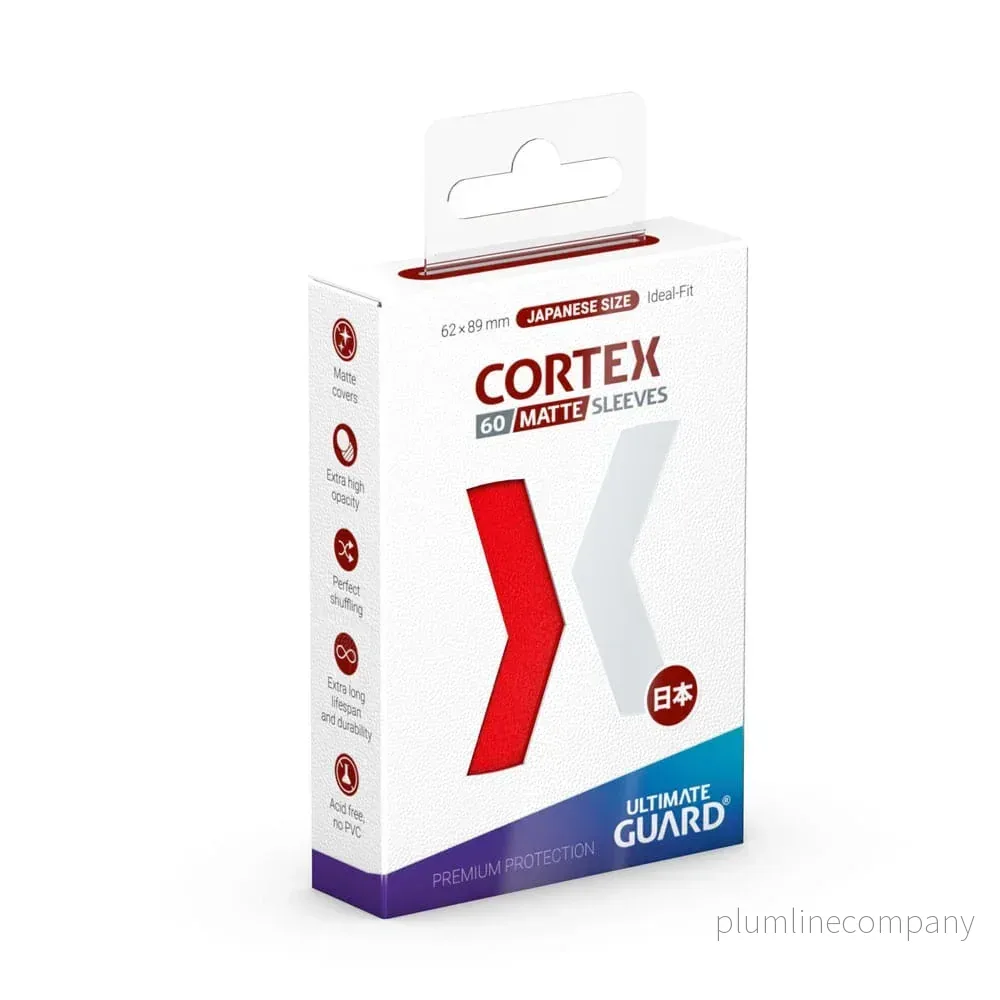 Ultimate Guard Cortex Sleeves Matte Japansk Storlek (60) - Röd - Bild 2