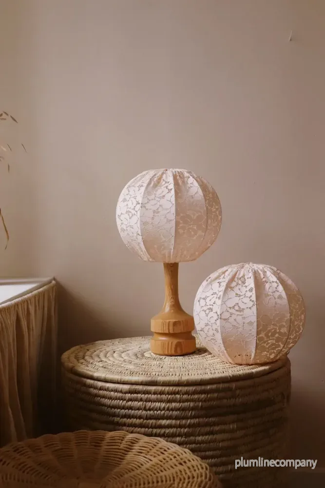 Myrull lampskärm 20 cm till bordslampa spets - Bild 3