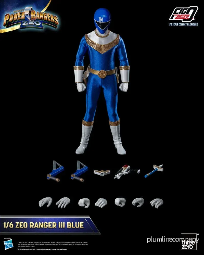 Power Rangers Zeo FigZero Actionfigur 1/6 Ranger III Blue 30 cm - Bild 3