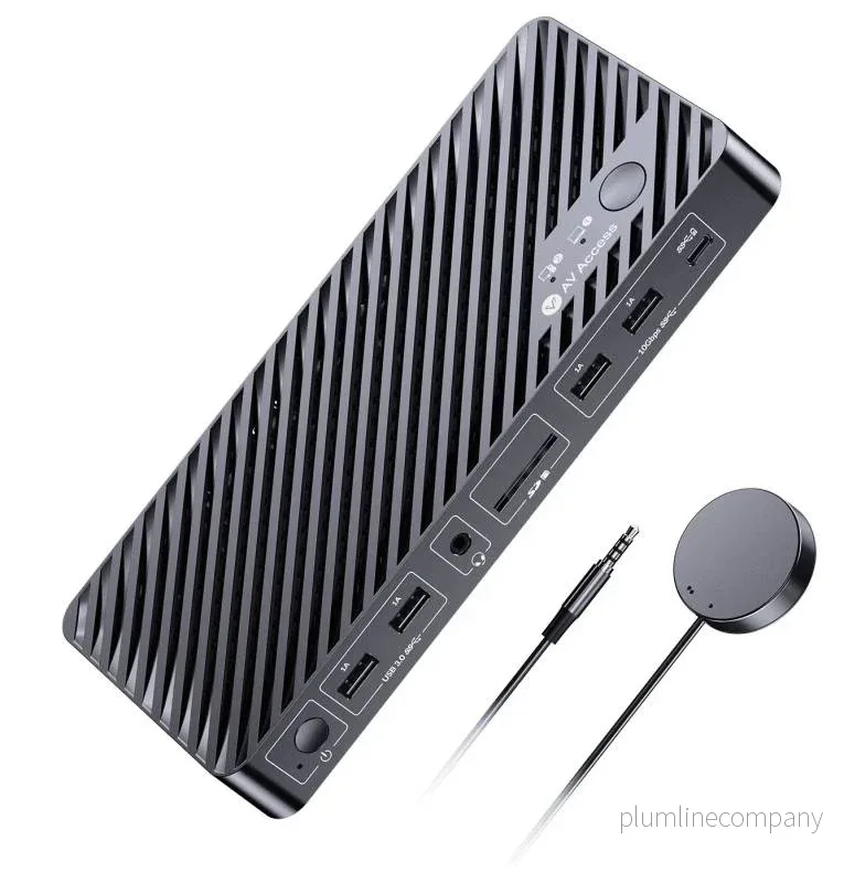 AV Access iDock M10 USB-C KVM-Switch Dockningsstation 2 till 2 för MacBook, Dual 4K HDMI Monitorer, 1x Laptop + 1x PC, 100W Laddning AV Access iDock M10 USB-C KVM-Switch Dockningsstation 2 till 2 för MacBook, Dual 4K HDMI Monitorer, 1x Laptop + 1x PC, 100W Laddning