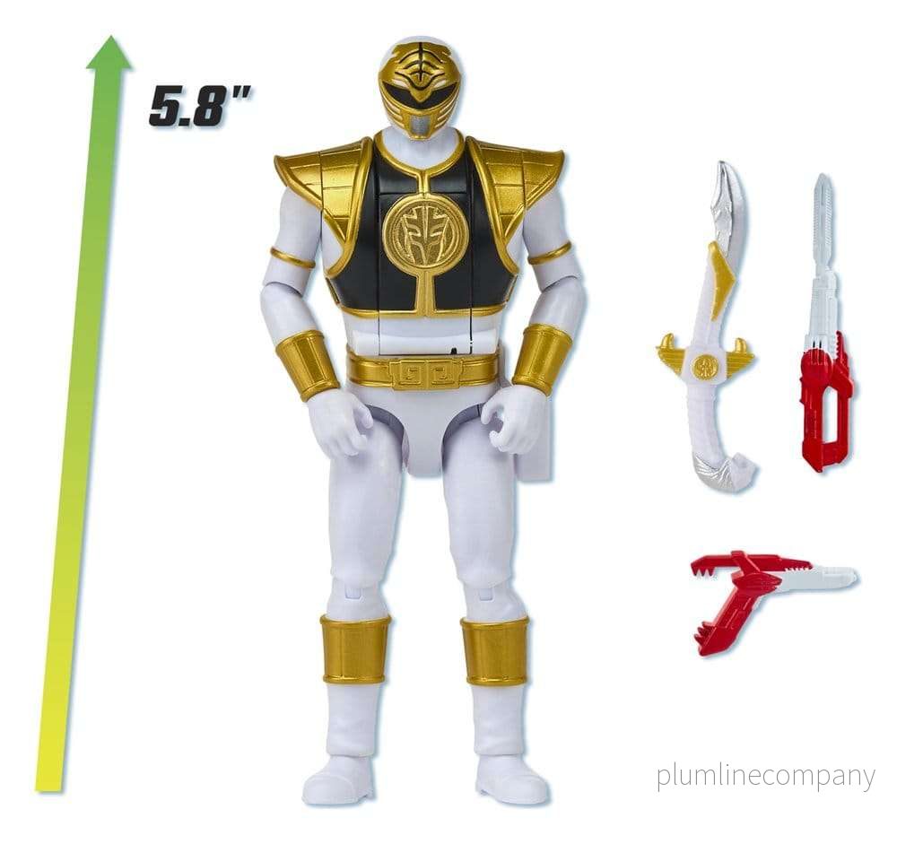 Power Rangers Auto-Morphin actionfigur White Ranger 15 cm - Bild 3