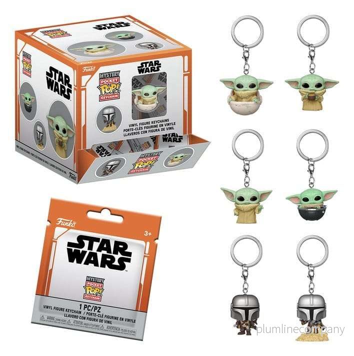 Star Wars POP! Vinyl-nyckelringar The Mandalorian 4 cm display (12)
