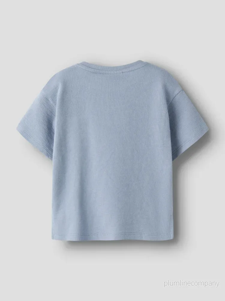 Sweatshirt EKO - NMMDIAS LOP SS LOOSE SWEAT LIL - Dusty Blue - Bild 2