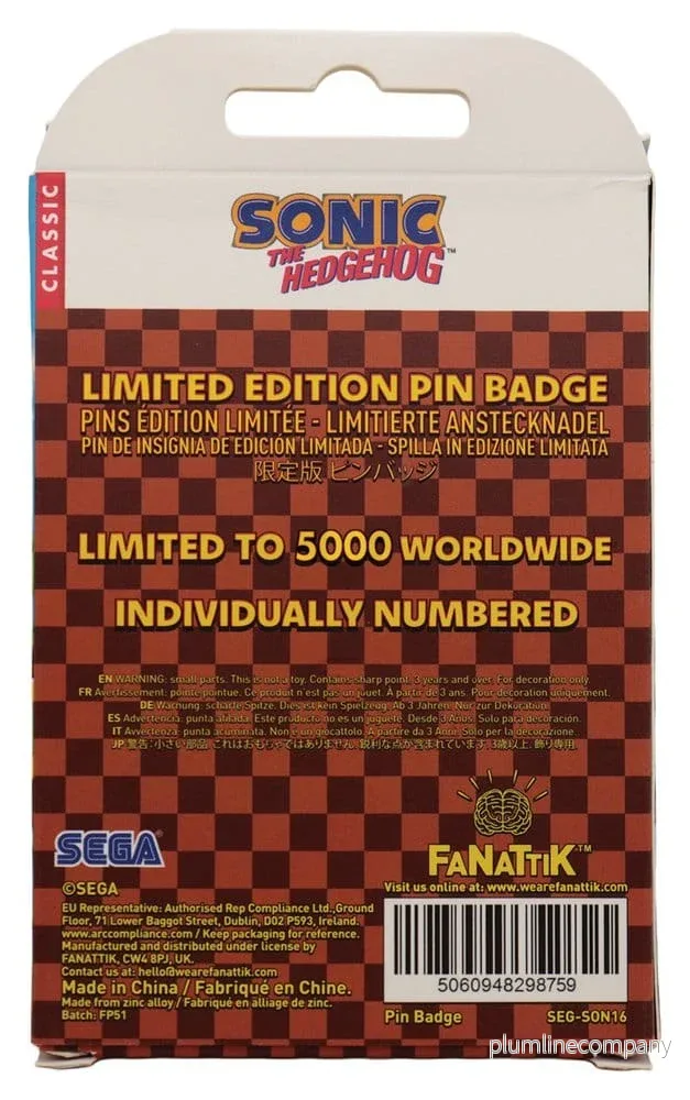 Sonic - The Hedgehog Pin Badge Dr. Eggman Egg Mobile Chained - Bild 3