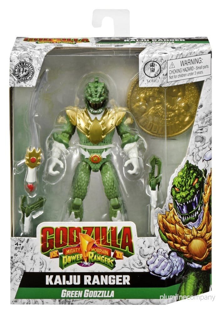Mighty Morphin Power Rangers x Godzilla Actionfigur Grön Godzilla - Bild 2