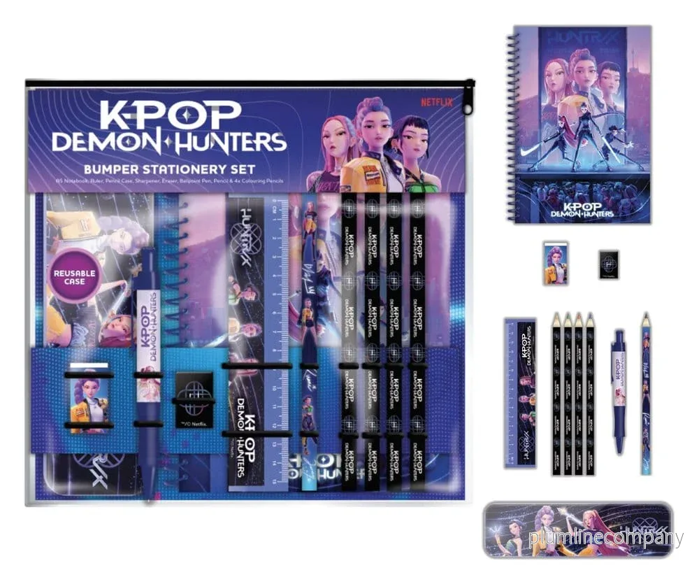 KPop Demon Hunters 12-delars Kontorsset A4 Bumper