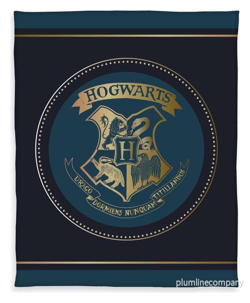 Harry Potter Fleecepläd Hogwarts Crest 130 x 160 cm