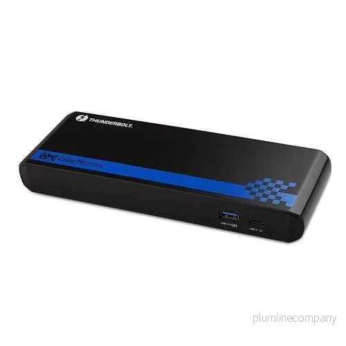 Cable Matters Intel Certified Thunderbolt 3 Dock 1 till 9 med 1x DisplayPort, 2x TB3, 1xUSB-C 3.1, 1x GigaLAN, 2xUSB 3.0, 2xAudio Cable Matters Intel Certified Thunderbolt 3 Dock 1 till 9 med 1x DisplayPort, 2x TB3, 1xUSB-C 3.1, 1x GigaLAN, 2xUSB 3.0, 2xAudio