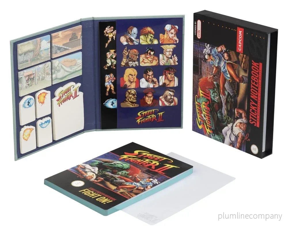 Street Fighter Premium Anteckningsblock med Sticky Notes och Omslag A5 Street Fighter Premium Anteckningsblock med Sticky Notes och Omslag A5