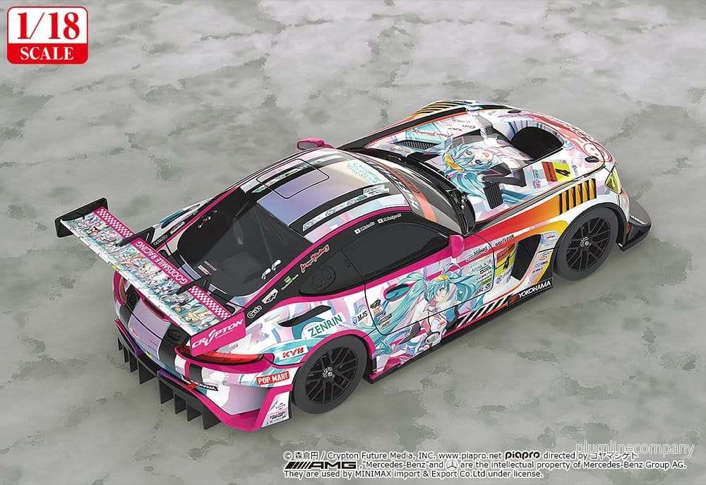Hatsune Miku GT Project Vehicle 1/18 Good Smile Hatsune Miku AMG 2021 SUPER GT 100th Race Commemorative Ver. 26 cm - Bild 3