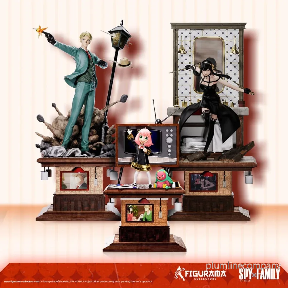 Spy X Family Elite FigumiZ statyset 1/8 Loid, Yor, Anya 37 cm Spy X Family Elite FigumiZ statyset 1/8 Loid, Yor, Anya 37 cm