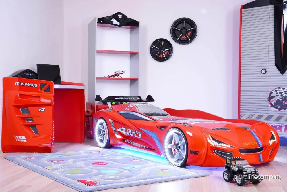 Bilsäng Knight Rider 7000 Röd- med LJUD och LED LJUS - Bild 2