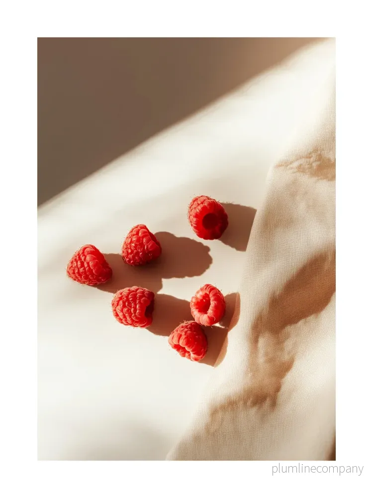 Raspberries in Sunlight Poster