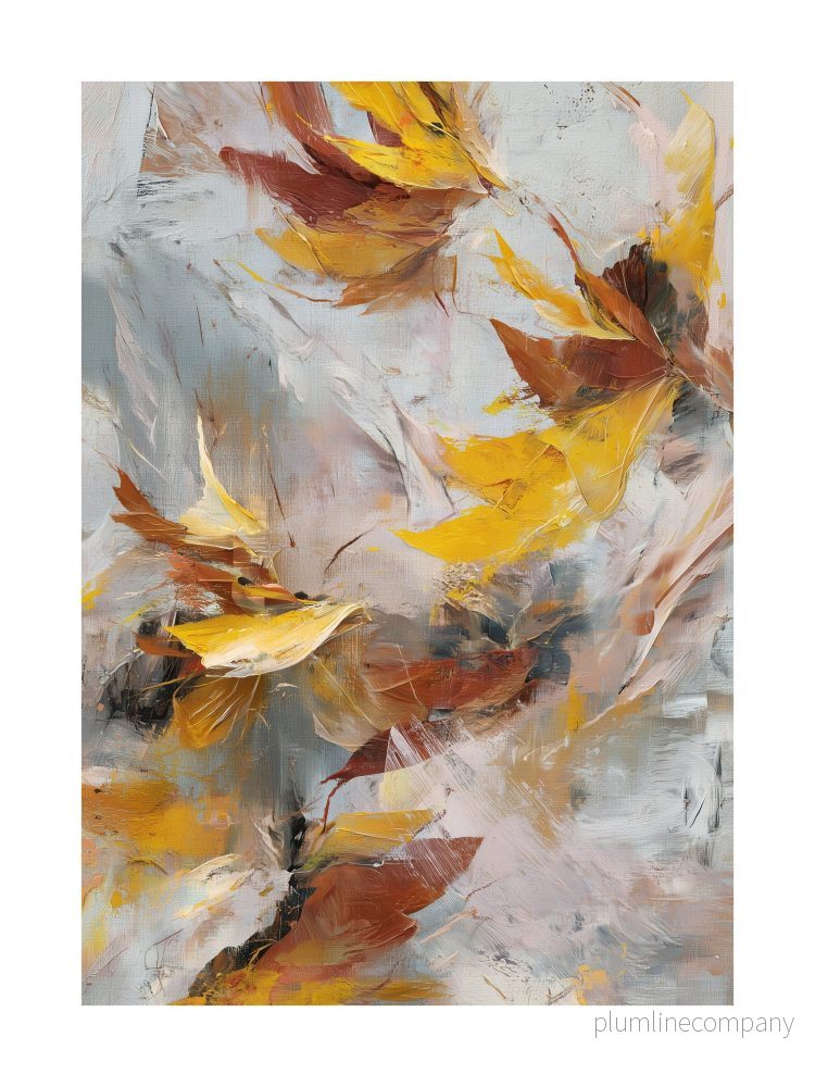 Abstract Autumn Leaves Poster Abstract Autumn Leaves Poster